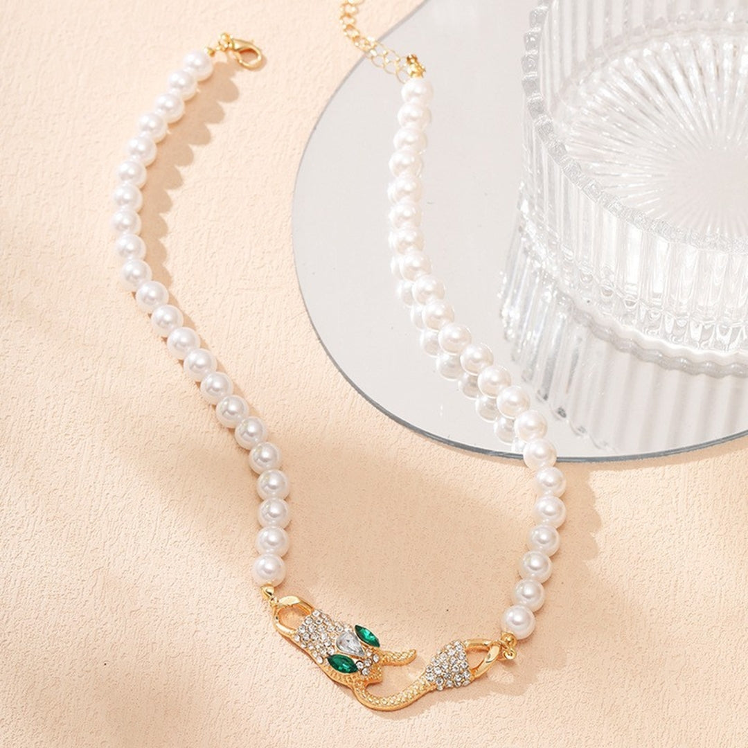 Serpent Pearl Necklace