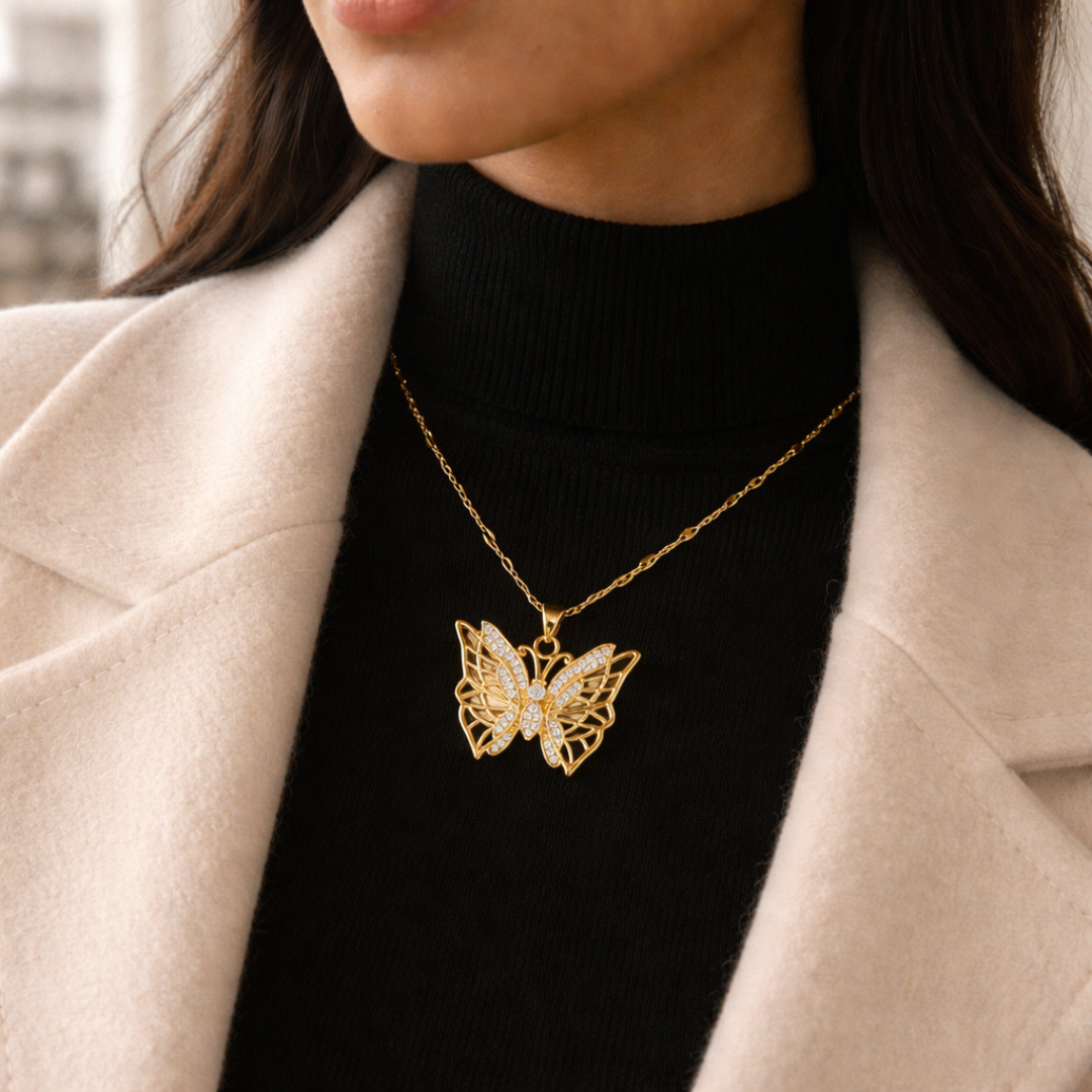 Radiant Butterfly Necklace