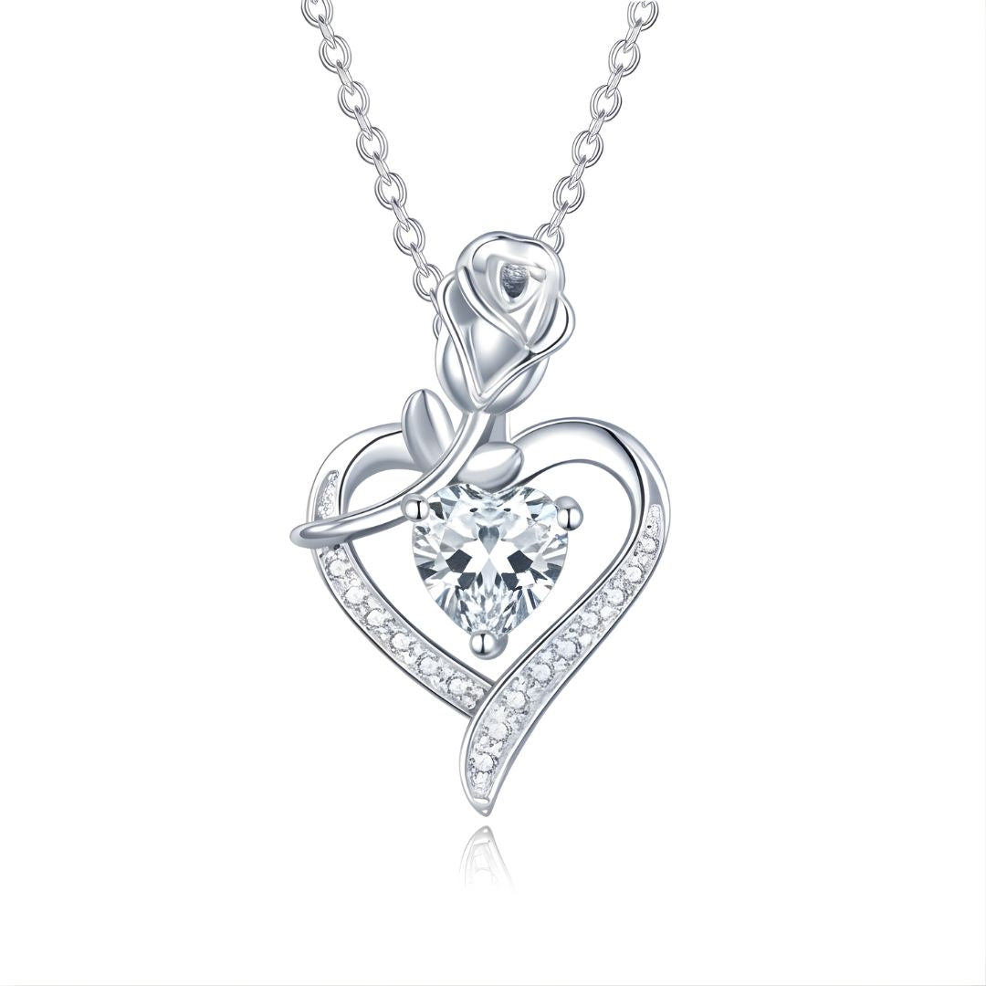 Roselle Heart Necklace