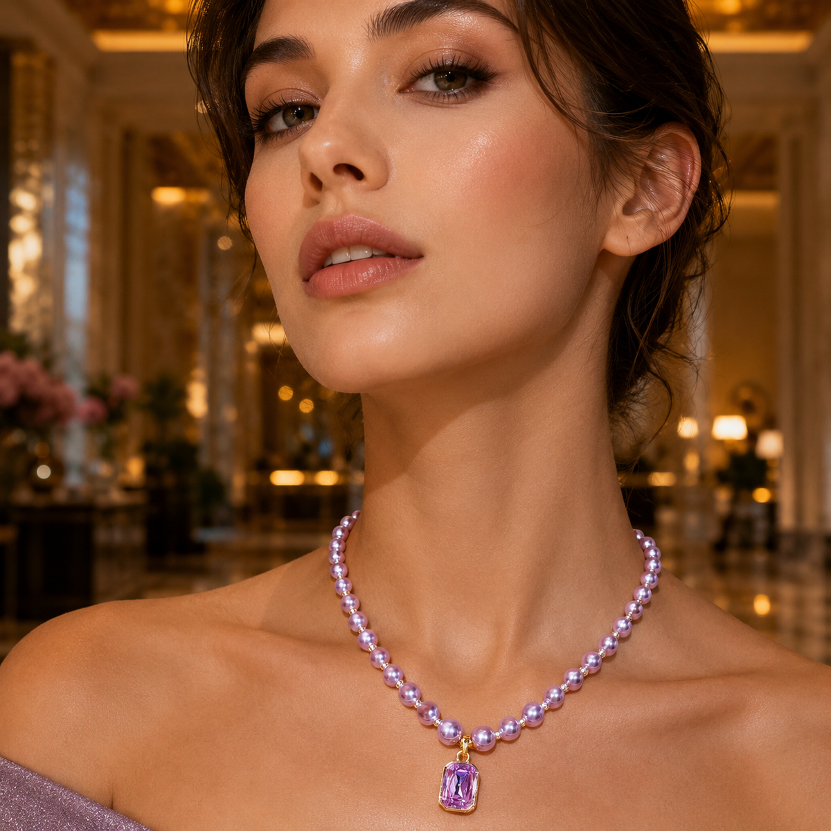 Noir Crystal Necklace