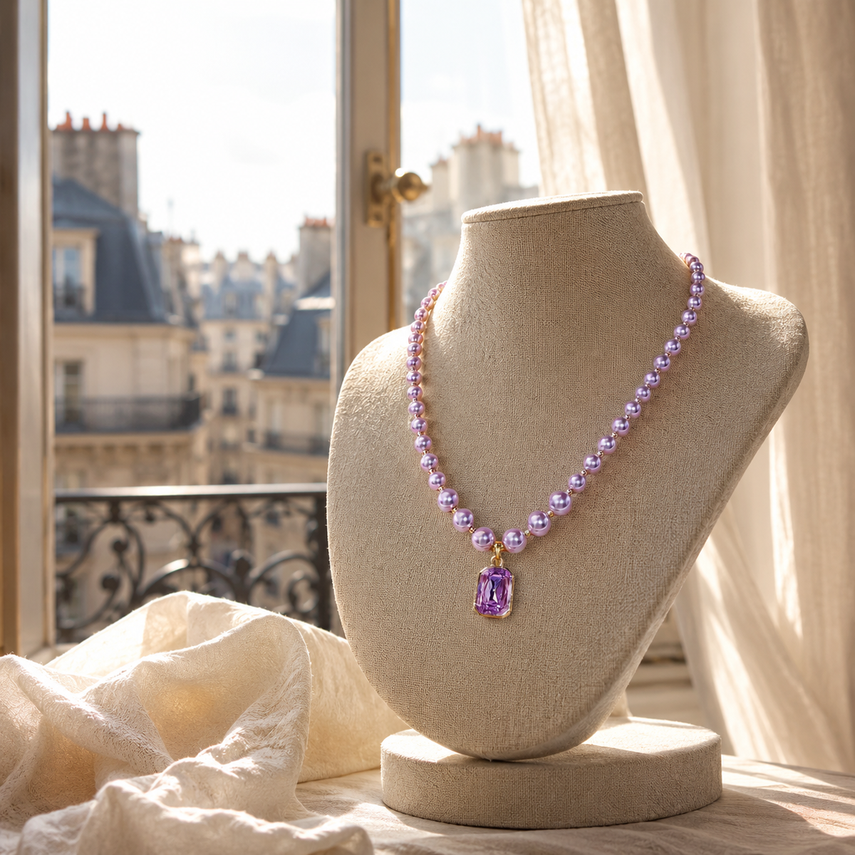 Noir Crystal Necklace