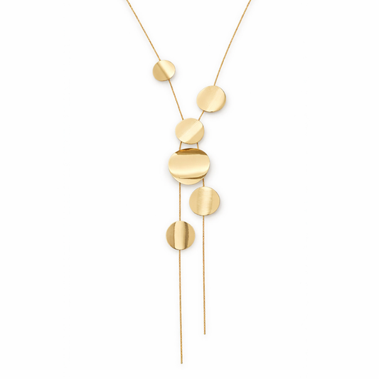Velvet Disc Necklace