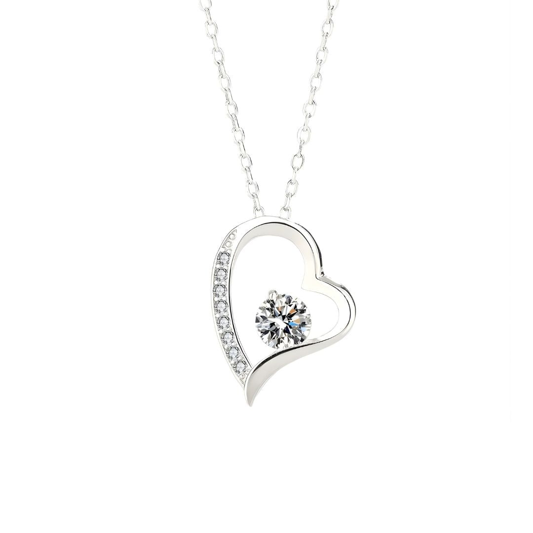Radiant Heartline Necklace