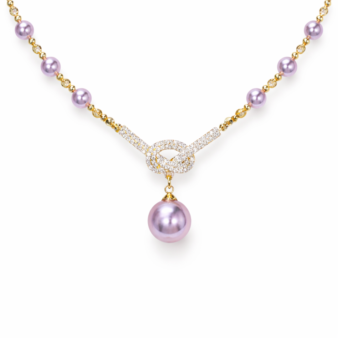 Purple Halo Necklace