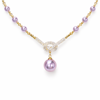 Purple Halo Necklace