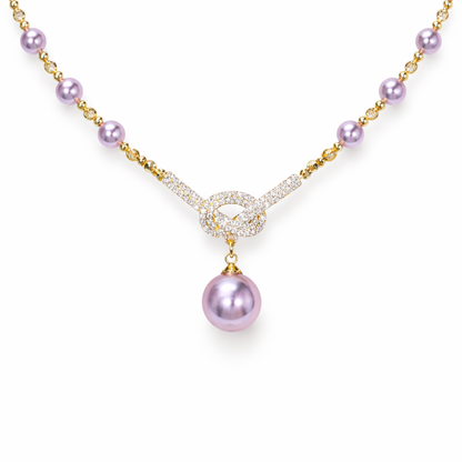 Purple Halo Necklace