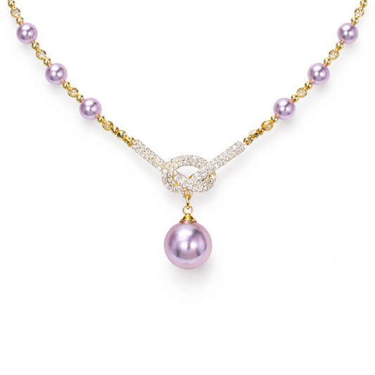 Purple Halo Necklace