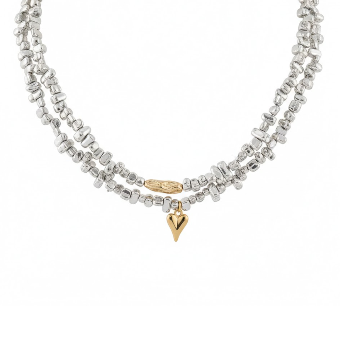 Beaded Heart Necklace