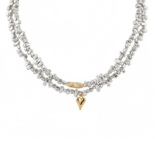 Beaded Heart Necklace