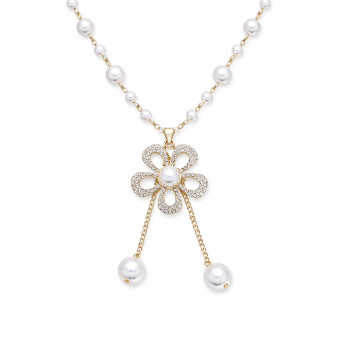 Floral Pearl Necklace