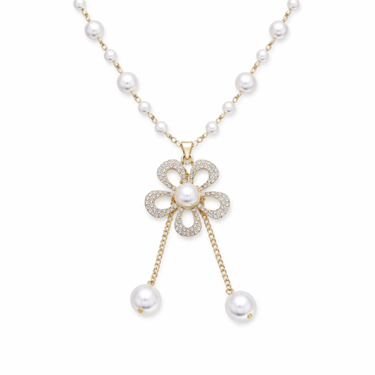 Floral Pearl Necklace