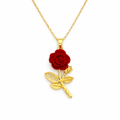 Velvet Rose Necklace