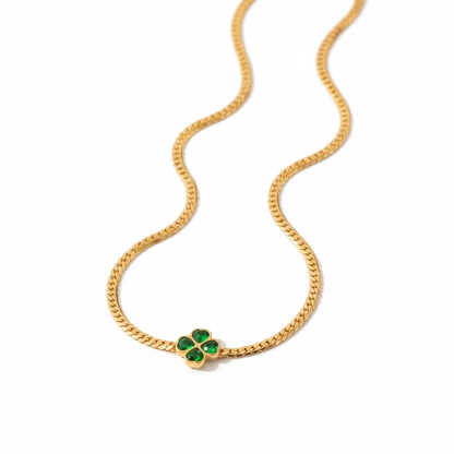 Emerald Clover Necklace