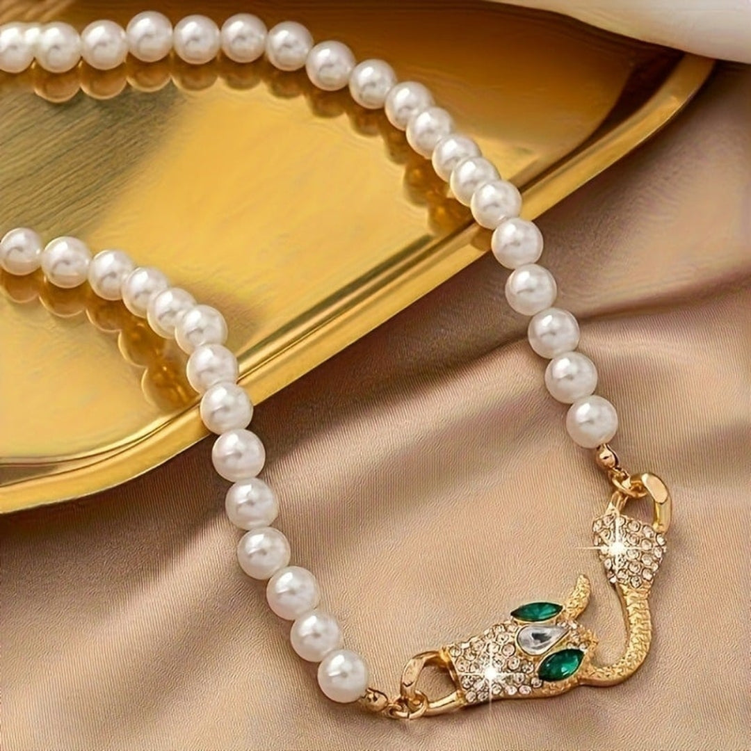 Serpent Pearl Necklace
