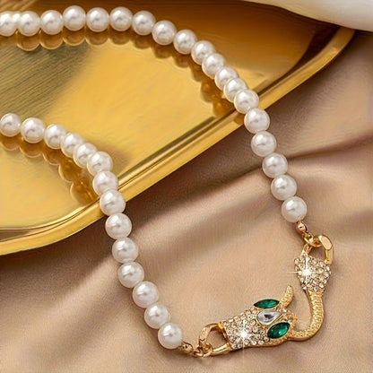 Serpent Pearl Necklace