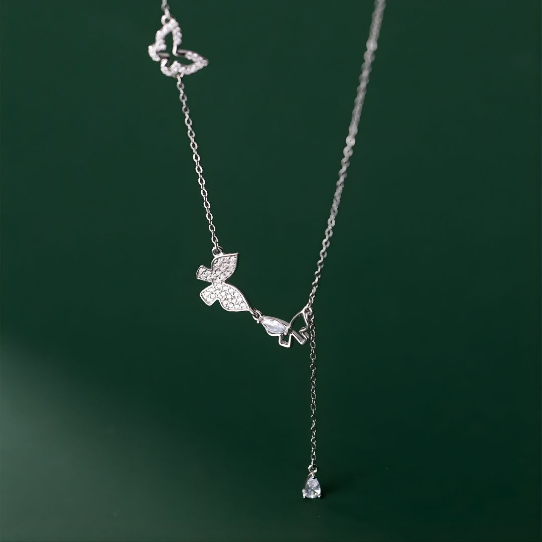 Butterfly Cascade Necklace