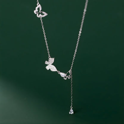 Butterfly Cascade Necklace