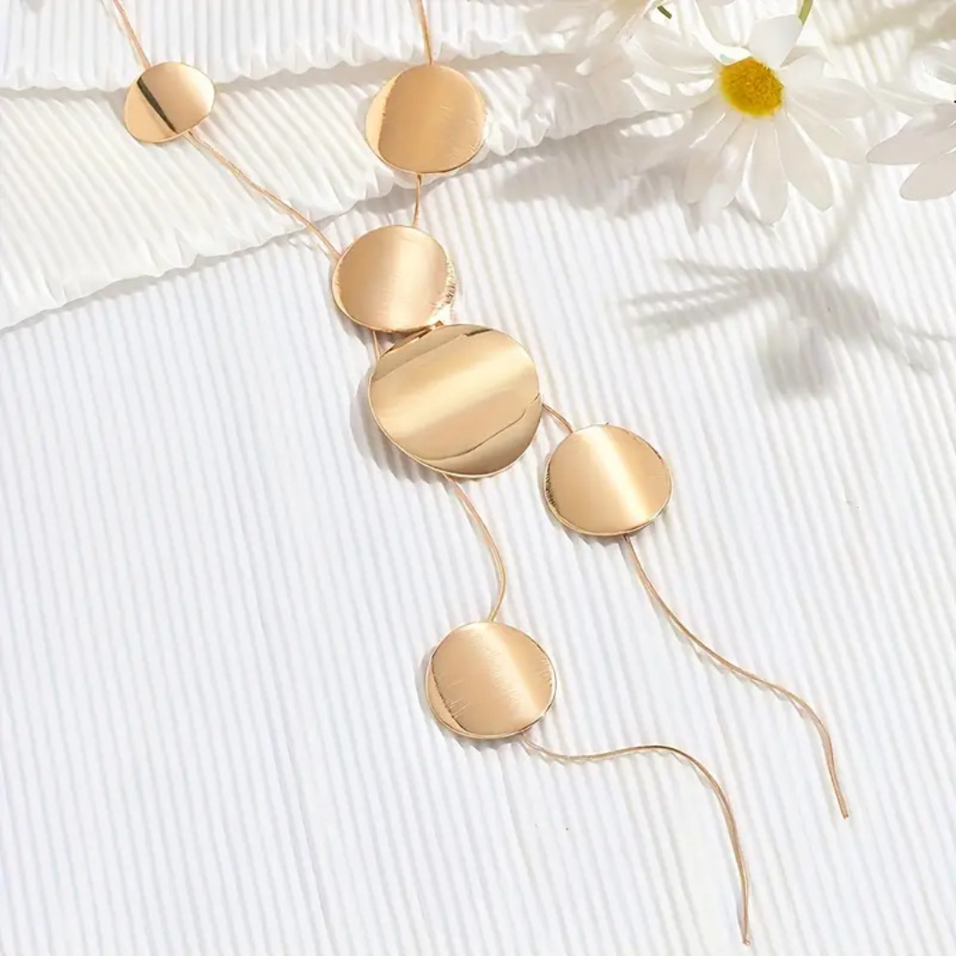 Velvet Disc Necklace
