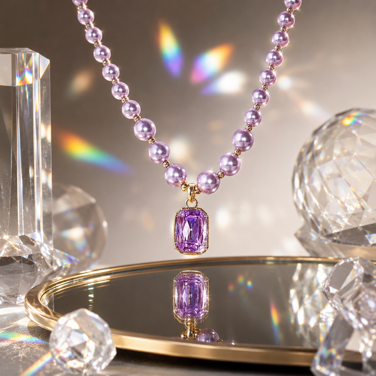 Noir Crystal Necklace