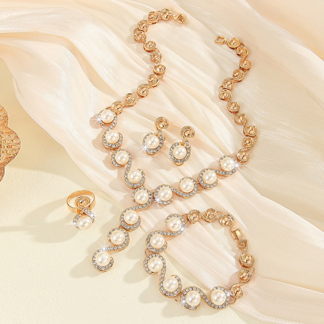 Pearl Halo Set