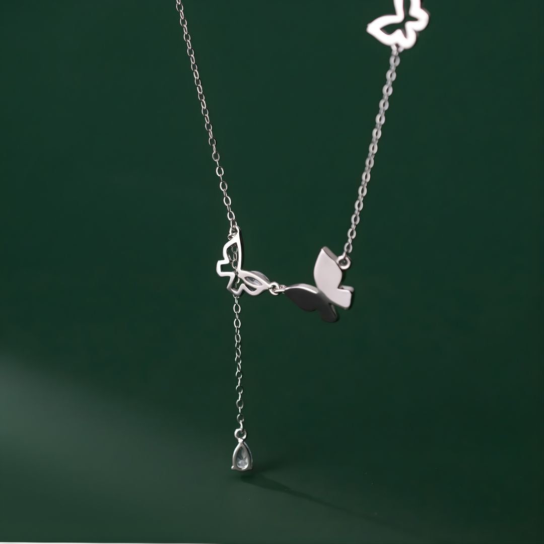Butterfly Cascade Necklace