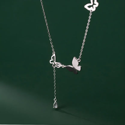Butterfly Cascade Necklace