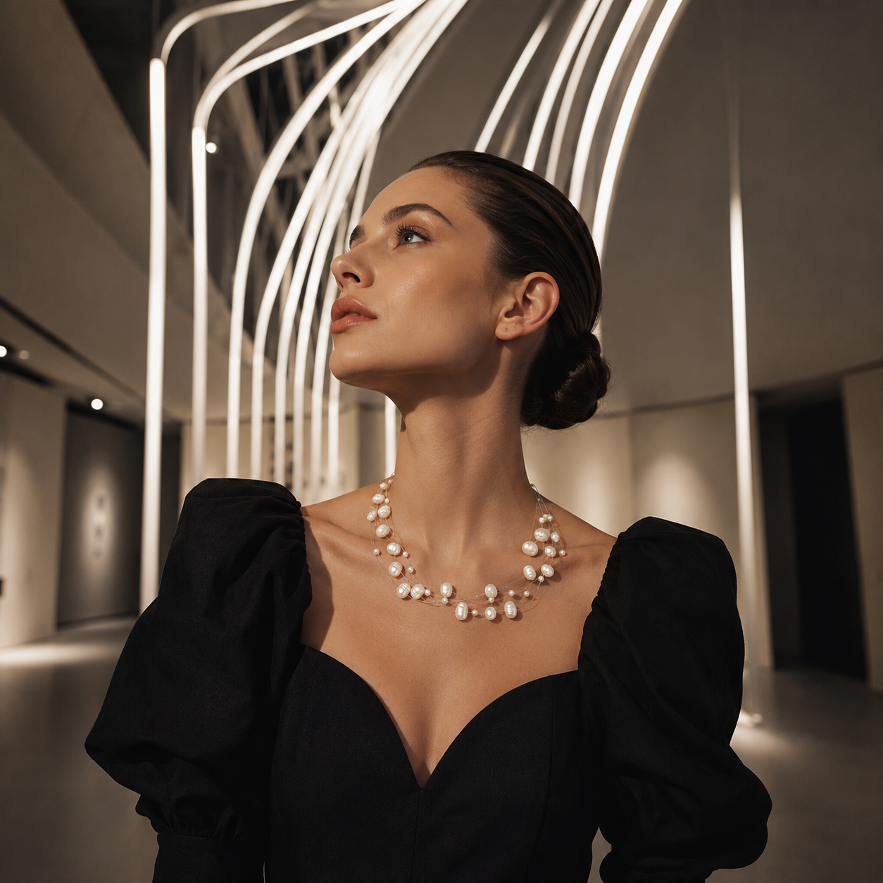 Cascade Pearlline Necklace