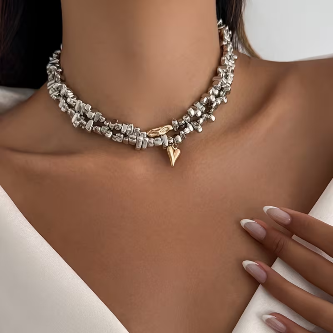 Beaded Heart Necklace