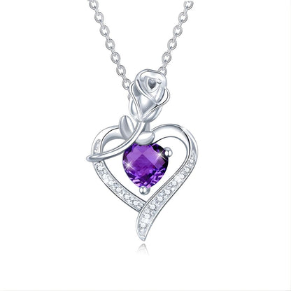 Roselle Heart Necklace