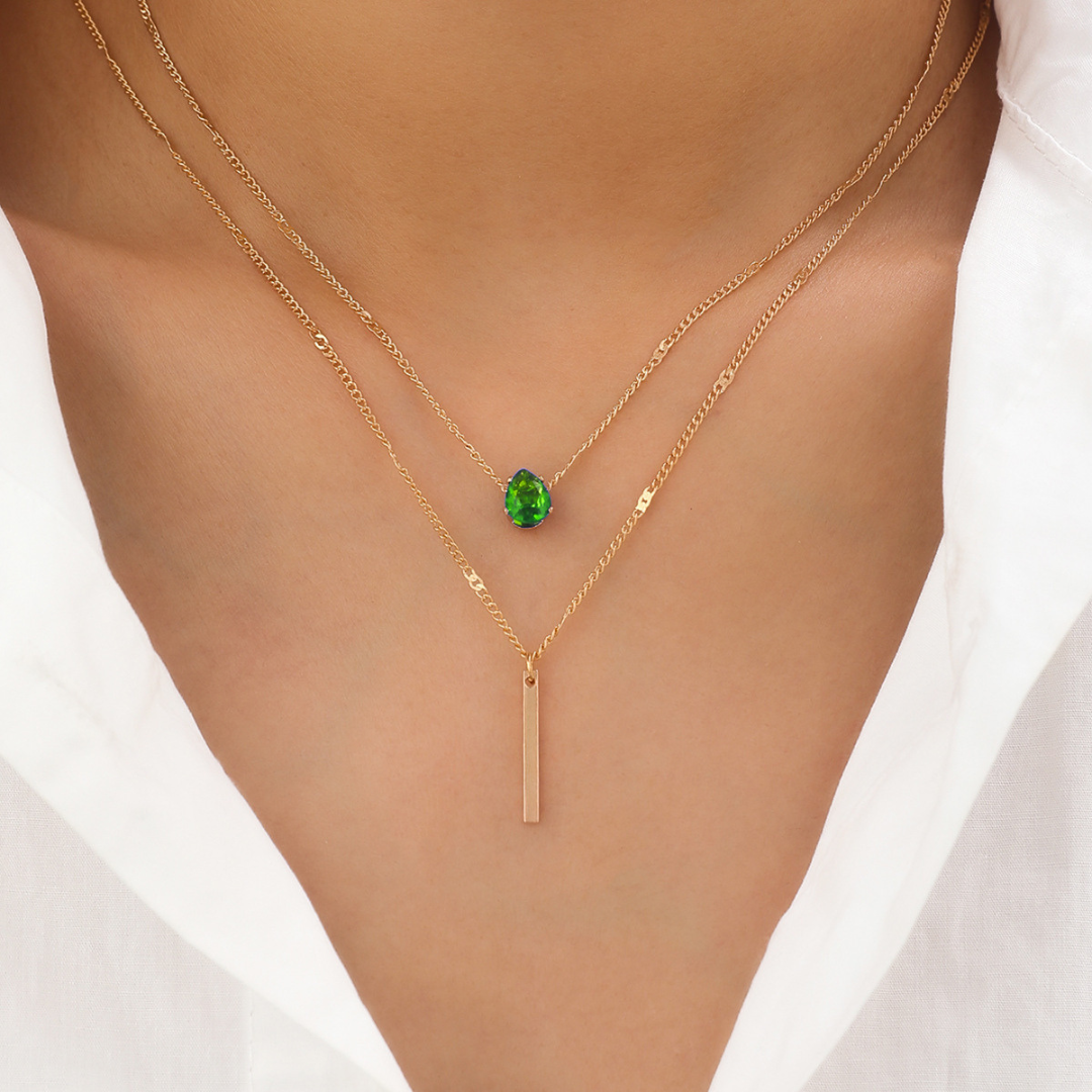 Scarlet Drizzle Necklace