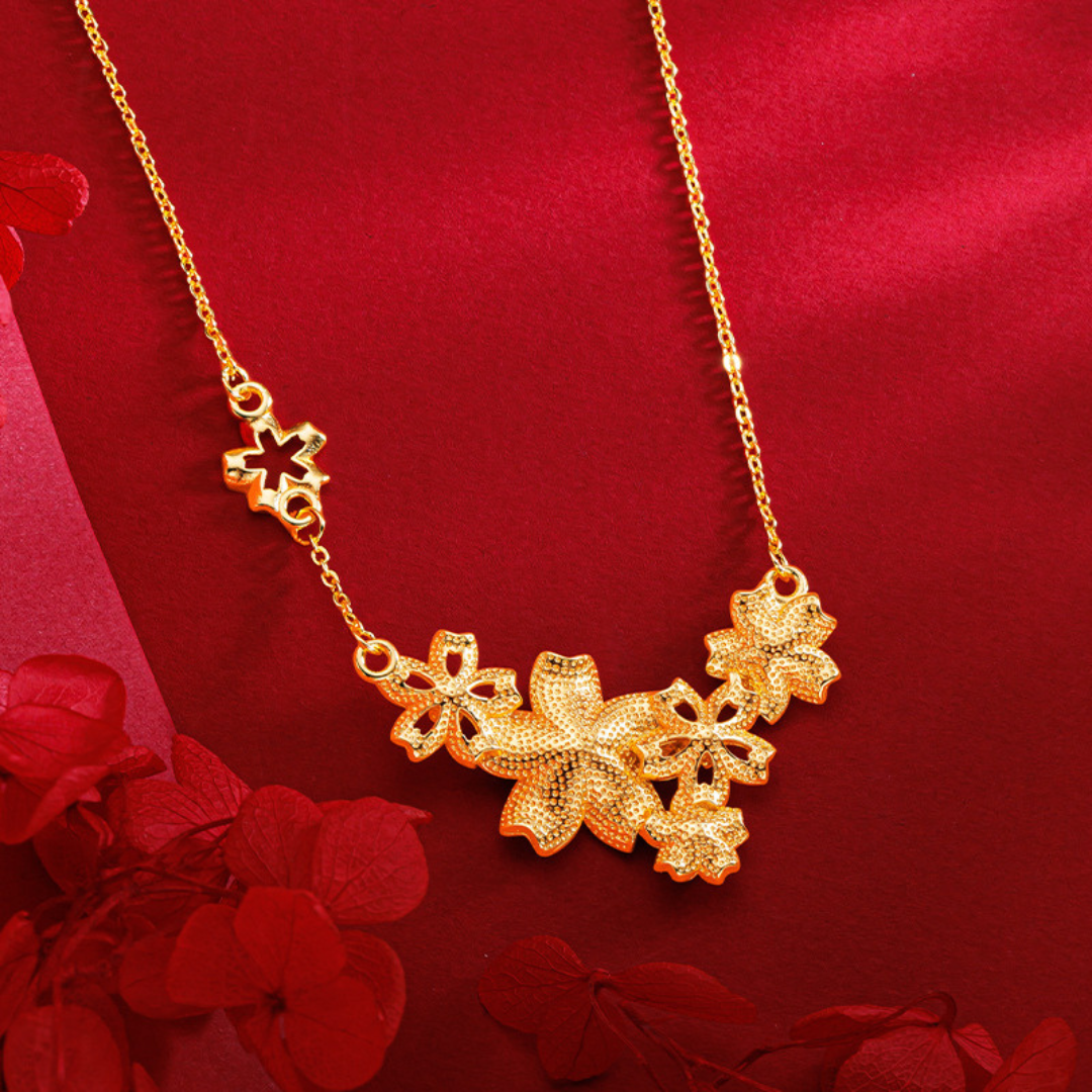 Golden Blossom Necklace