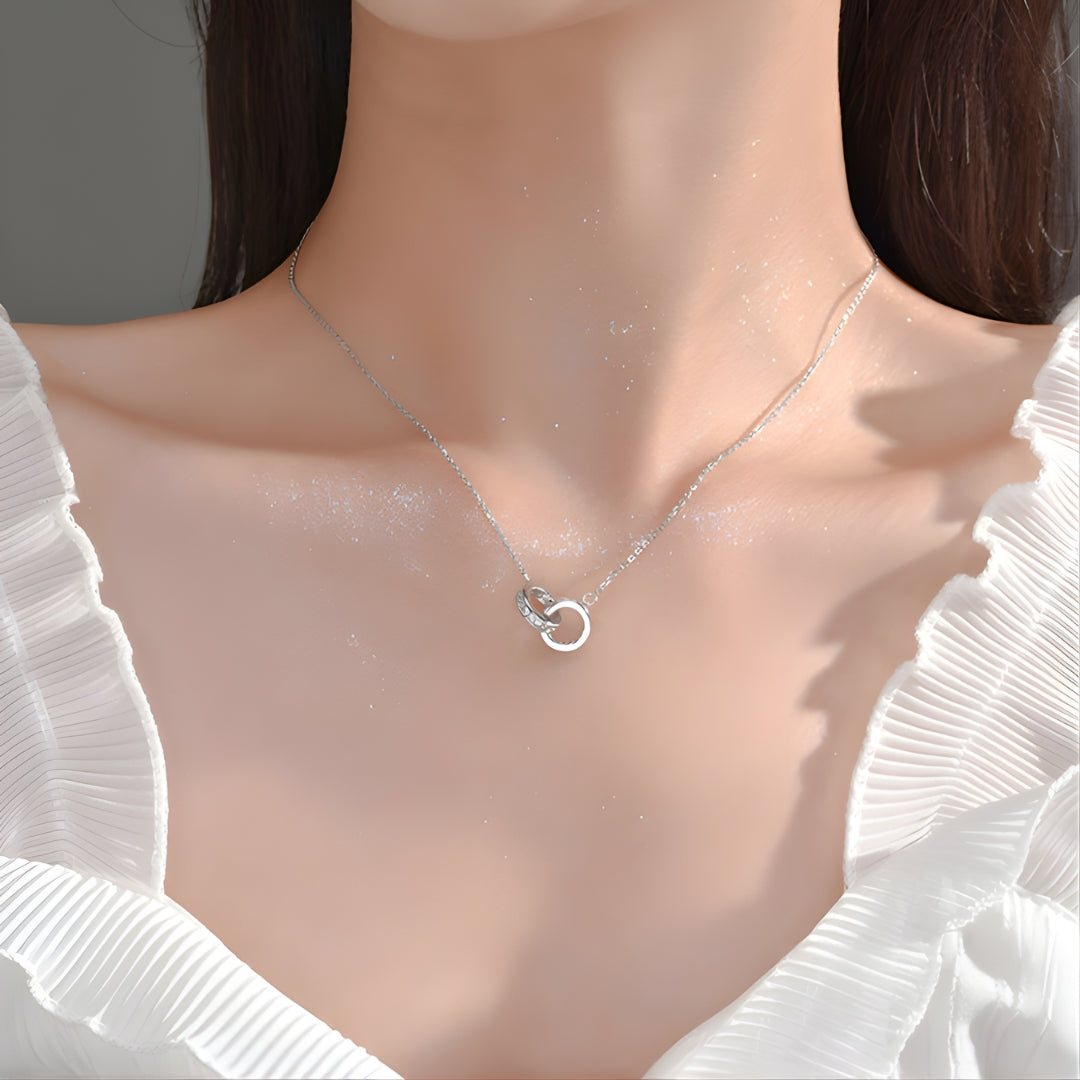 Celestine Circle Necklace