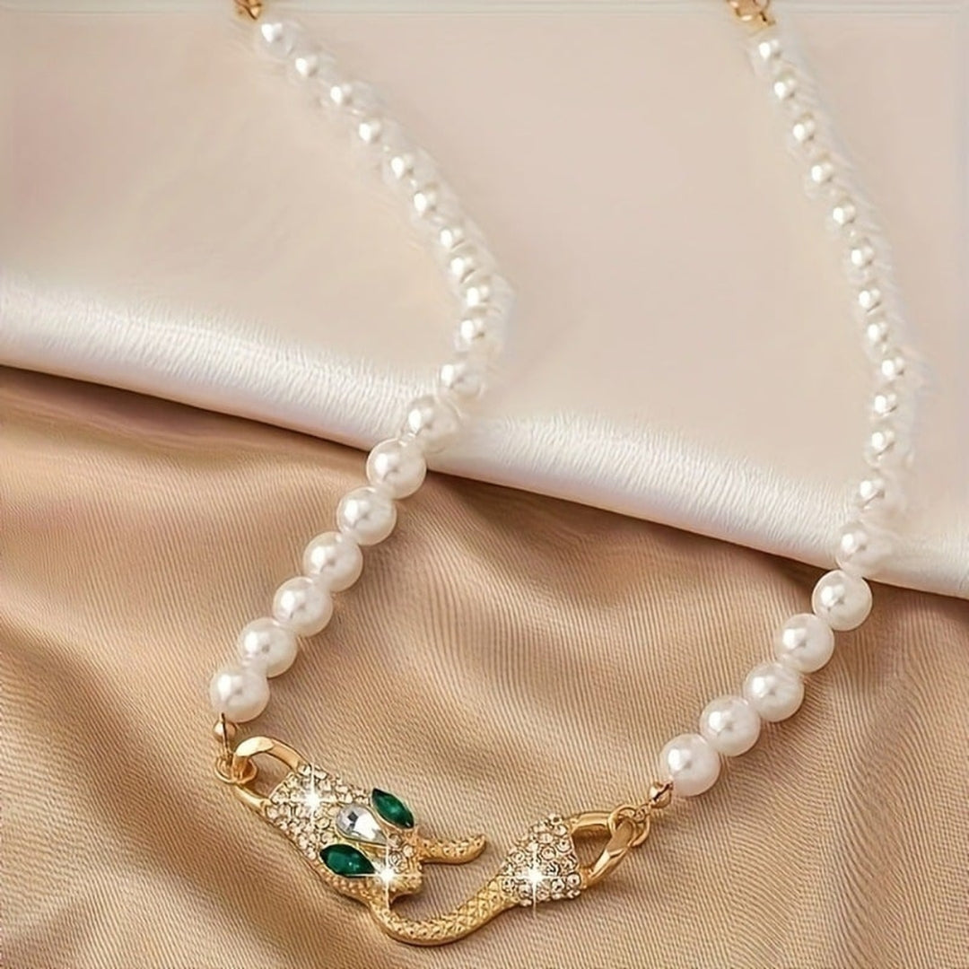 Serpent Pearl Necklace