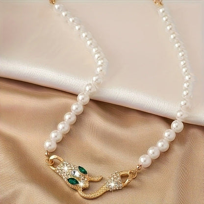 Serpent Pearl Necklace