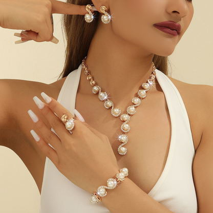 Pearl Halo Set