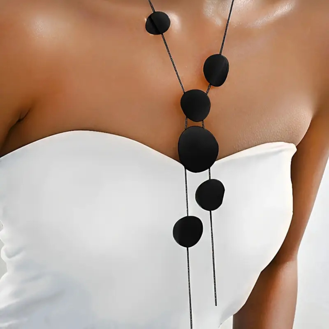 Velvet Disc Necklace