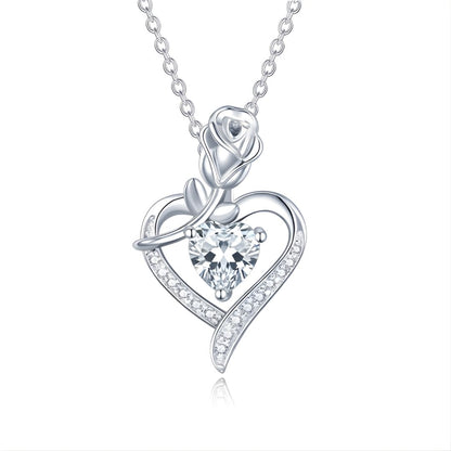 Roselle Heart Necklace