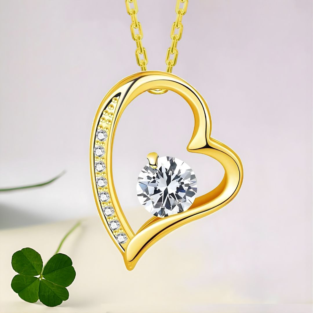 Radiant Heartline Necklace