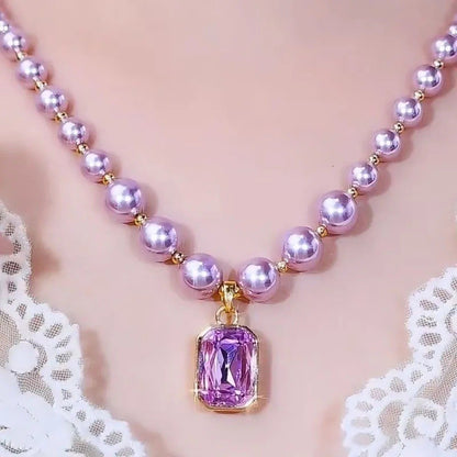 Noir Crystal Necklace
