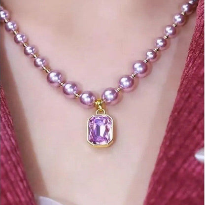 Noir Crystal Necklace