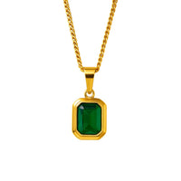 Emerald Rose Necklace