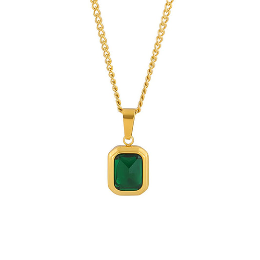 Emerald Rose Necklace