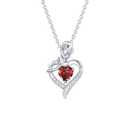 Roselle Heart Necklace