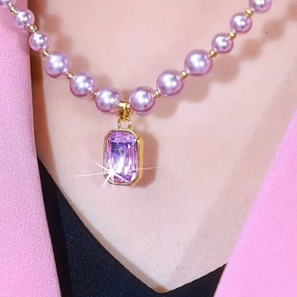Noir Crystal Necklace