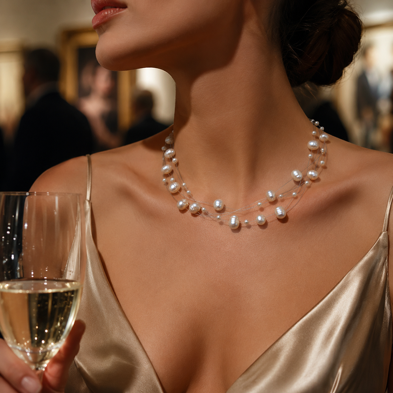 Cascade Pearlline Necklace