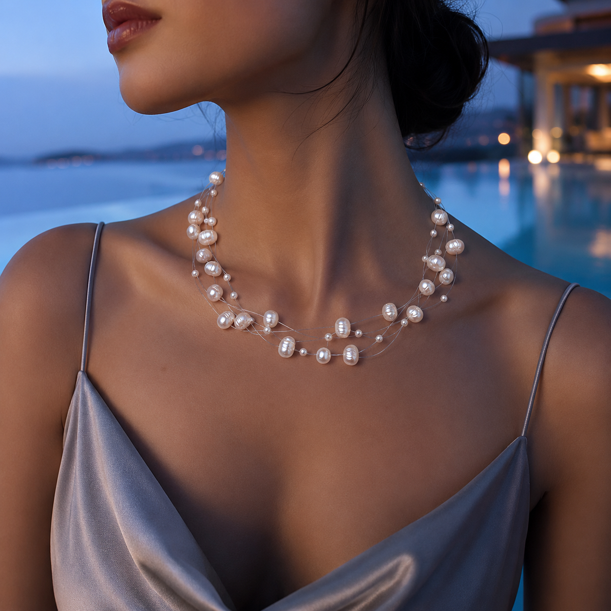 Cascade Pearlline Necklace