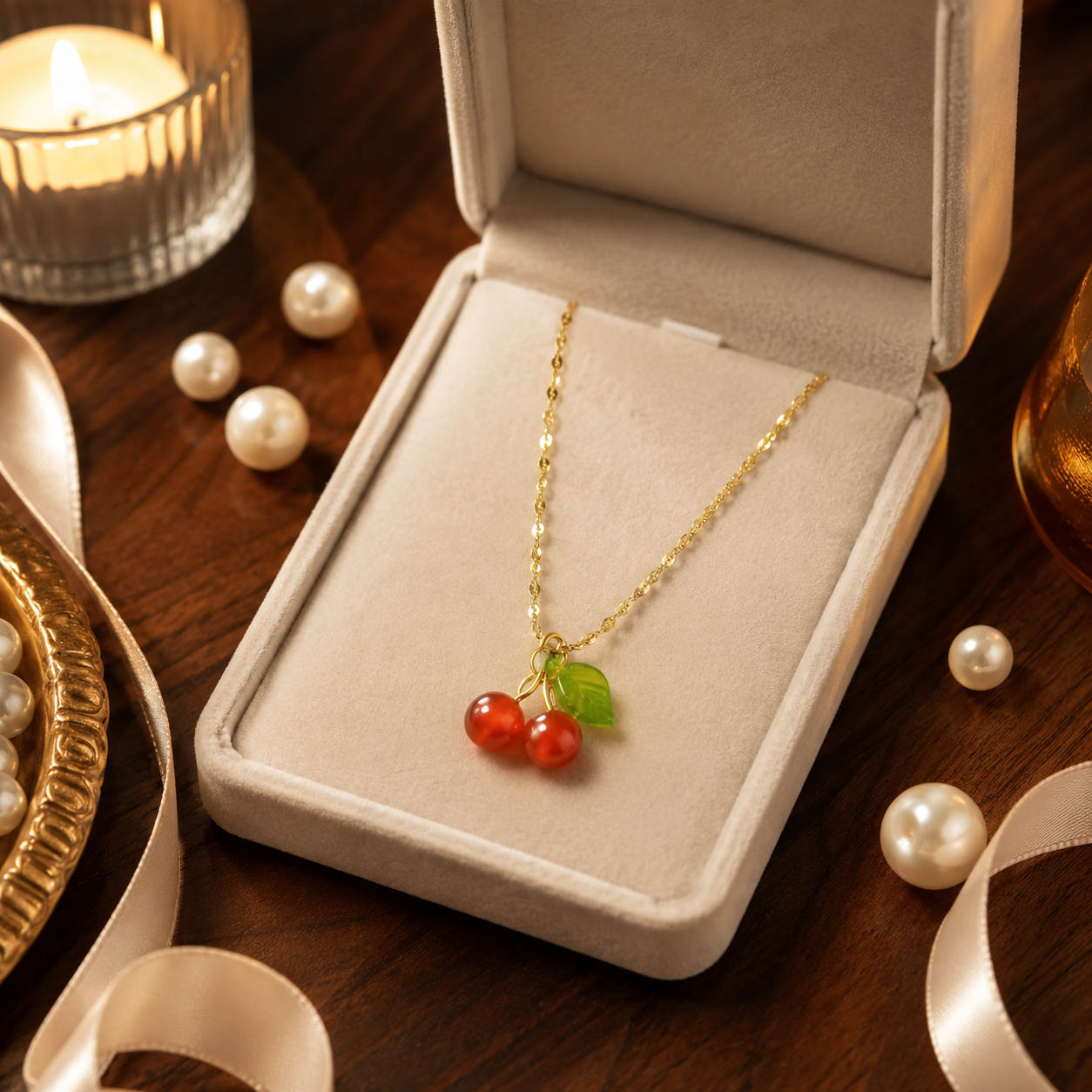 Cherry Bloom Necklace