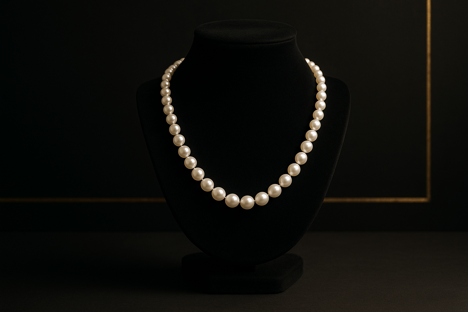Image banner for a luxury necklace brand