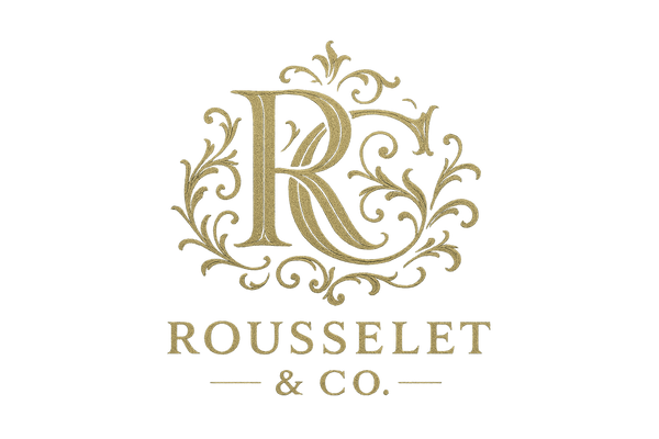 Monogram for a luxury brand named 'Rousselet & Co.'